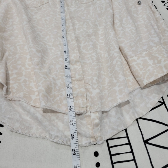 Calvin Klein Women's Leopard Print Pockets Long Sleeve Boyfriend Shirt Size L - Picture 8 of 10